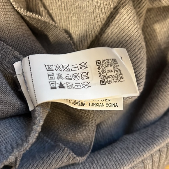 Zara Women's Cotton Blend Crewneck Sweater - Grey - Size Small - Picture 8 of 8